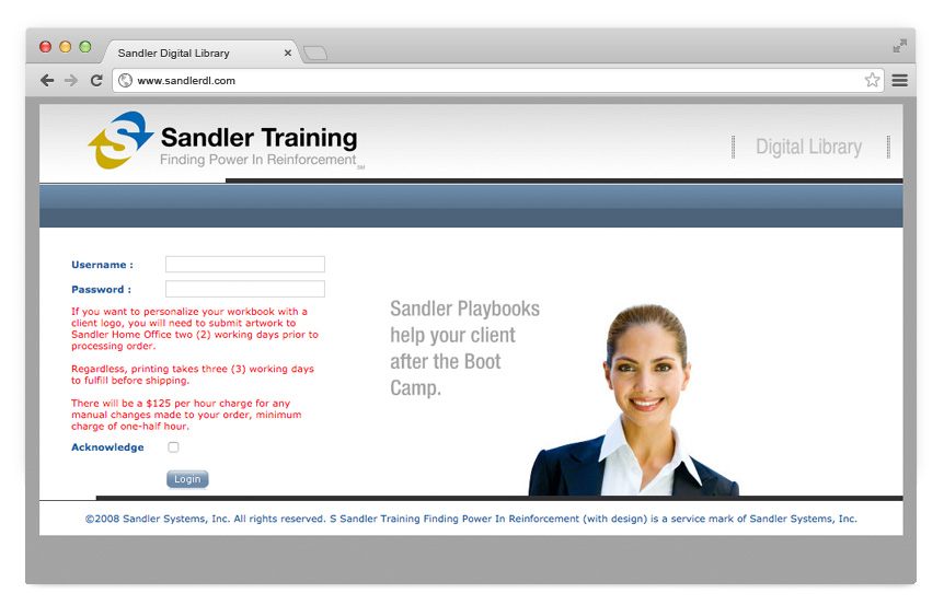 sandler-digital-library-web application-001