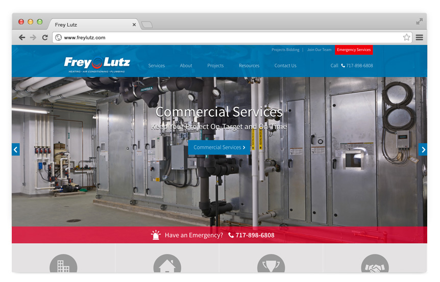 Frey Lutz Responsive Website Redesign