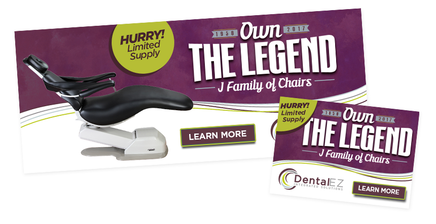DentalEZ J-Chair Banner Ad Design