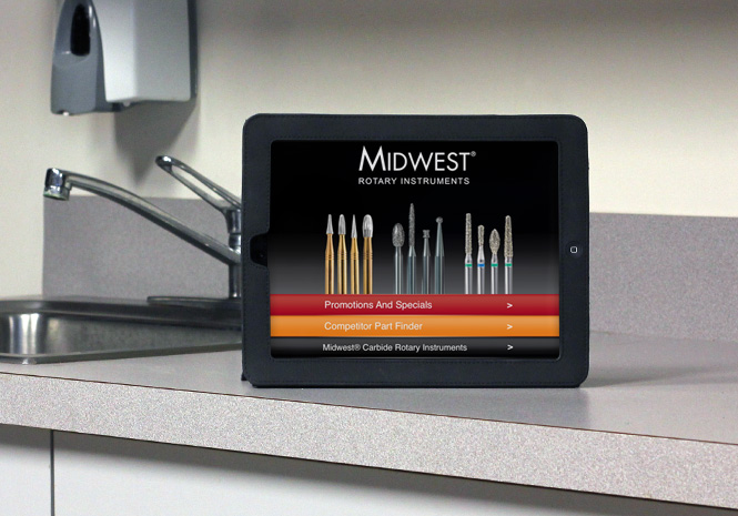 DENTSPLY Midwest Bur Advisor™ App - Mobile Application by Visual Impact Group