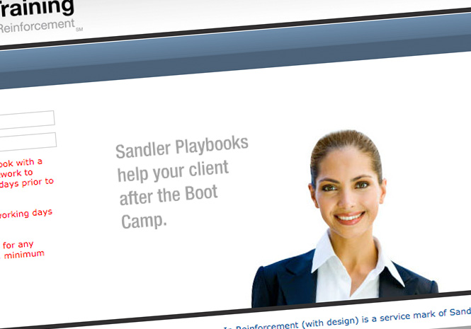 Web Application for Sandler Training by Visual Impact Group