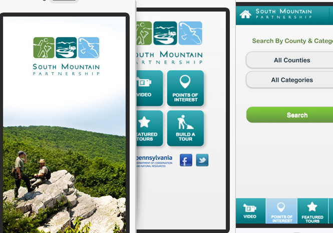 Mobile Application for South Mountain Partnership by Visual Impact Group
